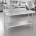 Thumbnail image #3 for Duke 108-Inch x 30-Inch Stainless Steel Work Table with 5-Inch Riser and Undershelf