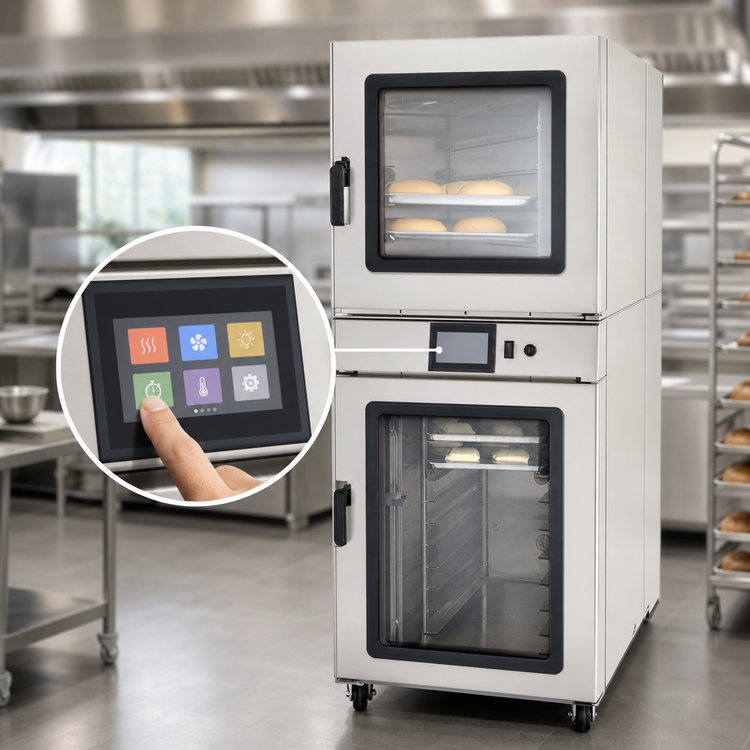 Product image #3 for NU-VU QBT-5/10A Electric Oven/Proofer Combination with Touchscreen Controls