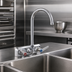 Thumbnail image #3 for Extra Heavy Duty Gooseneck Splash-Mounted Faucet, 4-Inch Centers