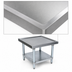 Thumbnail image #3 for John Boos Heavy-Duty Stainless Steel Machine Stand with Adjustable Shelf, 30 x 30 x 20-1/4 Inches