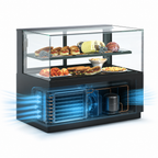 Thumbnail image #3 for Structural Concepts Reveal® NR3640RSV Freestanding See-Thru Refrigerated Service Case, 35-3/4-Inch, Self-Contained, Rear Sliding Doors