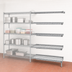 Thumbnail image #3 for Eagle Valu-Master 5-Tier Add-On Wire Shelving Unit, 60 Inch W x 24 Inch D x 86 Inch H, Pewter Gray Epoxy