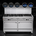 Thumbnail image #3 for Southbend Ultimate 60-Inch Gas Restaurant Range with 5 Burners, 24-Inch Charbroiler, and 2 Convection Ovens