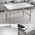 Thumbnail image #3 for John Boos Stallion 72-Inch Stainless Steel Top Work Table with 1-1/2-Inch Rear Backsplash and Galvanized Base
