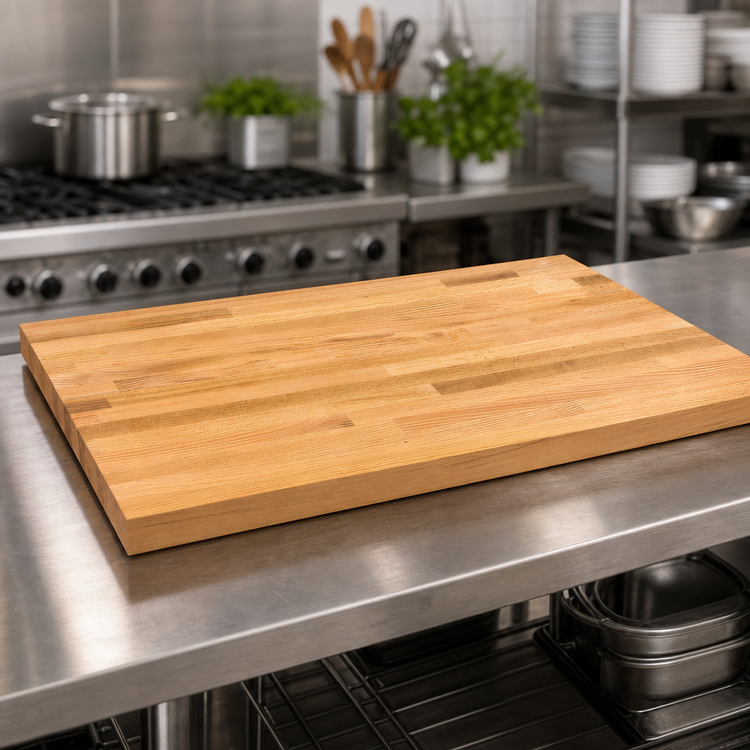 Product image #3 for John Boos Appalachian Red Oak Blended Edge Grain Island Countertop, 48 x 30 x 1-1/2 Inch, Penetrating Oil Finish