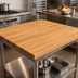 Thumbnail image #3 for John Boos Appalachian Red Oak Island Countertop, 48 x 42 x 1-1/2 Inch, Blended Rails, Edge Grain, Oil Finish