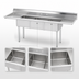 Thumbnail image #3 for Advance Tabco Special Value Series 3-Compartment Fabricated Sink with Left and Right Drainboards, 18