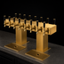 Thumbnail image #3 for Perlick 32-Faucet Extra-High Back-to-Back Bridge Tee Countertop Glycol-Cooled Draft Beer Tower, Brass Finish