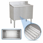 Thumbnail image #3 for Eagle Group 1800 Series B42IC-16D-18-7 42-Inch Underbar Ice Chest with 140 lb Capacity, 16-Inch Deep Bin and 7-Circuit Cold Plate