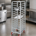 Thumbnail image #3 for Channel Lifetime Tough Universal Extra Heavy-Duty Aluminum Steam Table Pan Rack, 9-Pair Capacity, 36-Inch High