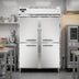 Thumbnail image #2 for Continental Refrigerator Designer Line Two-Section Shallow Depth Reach-In Freezer with Half-Height Solid Doors