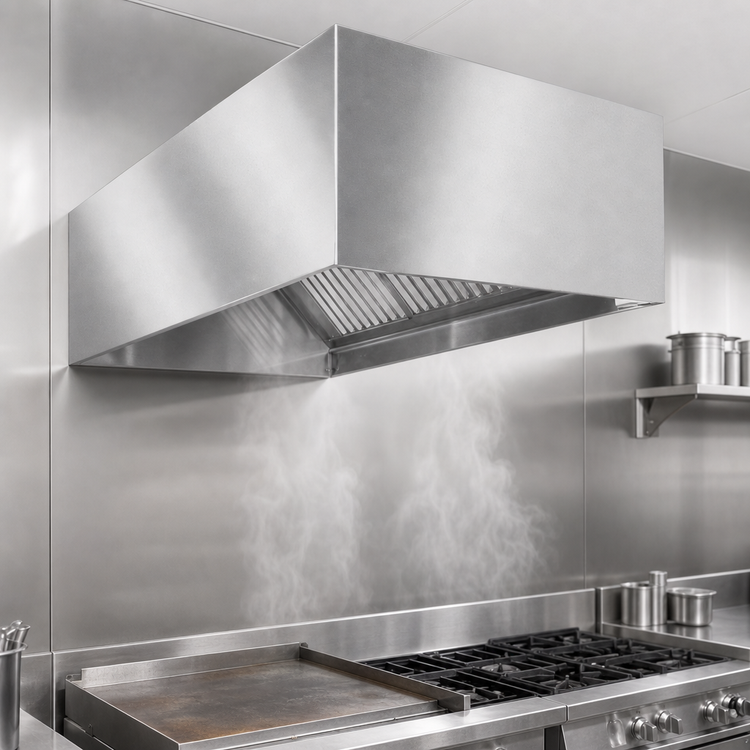 Product image #3 for SpecAir HEB96-48 Wall-Mounted Exhaust-Only Commercial Kitchen Hood