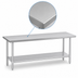 Thumbnail image #3 for Duke Stainless Steel Work Table with Undershelf, 108 x 36 Inches, Flat Top