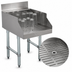 Thumbnail image #3 for Advance Tabco Underbar Basics Recessed Underbar Drainboard for Glass Storage, 18 Inch W x 26 Inch D x 33 Inch H