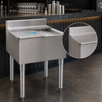 Thumbnail image #3 for Eagle Group 2200 Series B18IC-22 Underbar Ice Bin/Cocktail Unit, 18 x 24 in, 44 lb Capacity, Sliding Cover, Without Cold Plate