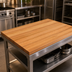 Thumbnail image #3 for Appalachian Red Oak Edge Grain Island Countertop, 36 x 27 x 1-1/2 Inches, Varnique Finish