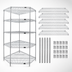 Thumbnail image #3 for Quantum 42 Inch x 24 Inch Chrome-Plated 5-Sided Wire Shelving Starter Kit
