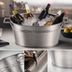 Thumbnail image #3 for American Metalcraft Hammered 18/8 Stainless Steel Party Tub, 25.25 Qt.