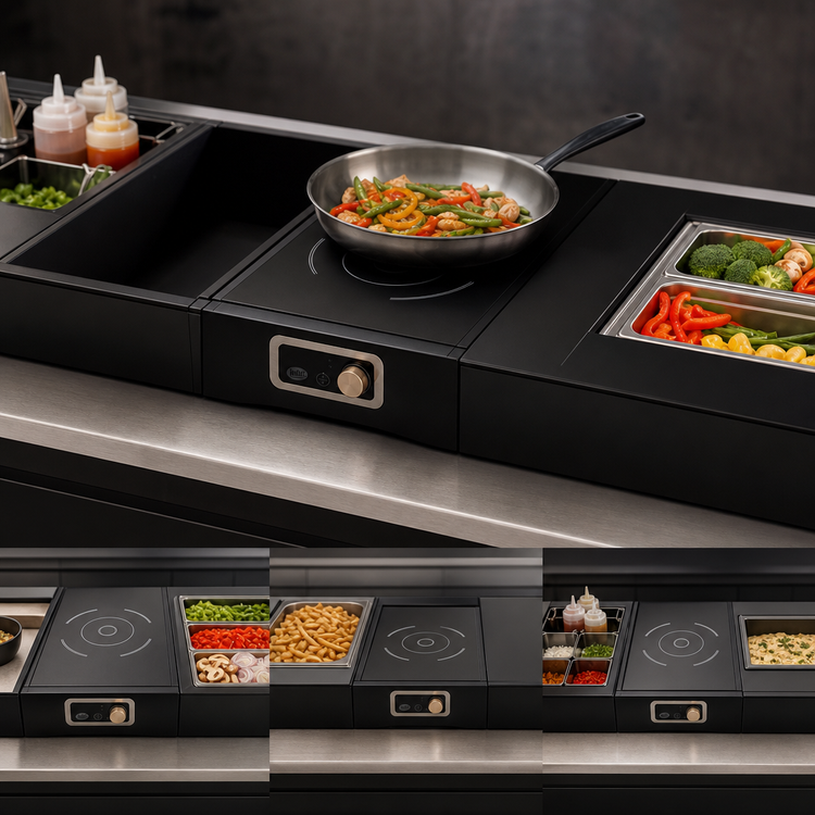 Product image #4 for TableCraft Modular Single-Burner Induction Station, Brushed Finish