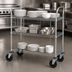 Thumbnail image #3 for Metro Super Erecta 3-Shelf Heavy Duty Utility Cart, 36 x 24 x 39 Inches, Brite Zinc Finish