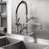 Thumbnail image #3 for T&S Brass Mini Pre-Rinse Unit with 8-Inch Wall Mount Mixing Faucet, 12-Inch Swing Nozzle, and 0.65 GPM Spray Valve