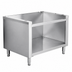 Thumbnail image #3 for Omcan Fully Welded Stainless Steel Open Front Cabinet Base for 24-Inch Gas Countertop Ranges