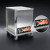 Thumbnail image #3 for Panco Half-Size Narrow Heated Holding Cabinet with Solid Door, 8 Wire Slides, Non-Insulated, 120V