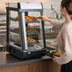 Thumbnail image #3 for Omcan Countertop Heated Self-Service Hot Food Display Case, 13-Inch Wide, 3 Shelves