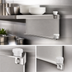 Thumbnail image #3 for Eagle Group 24 Inch Stainless Steel Double Knob Foot Bracket for Cantilevered Shelving Systems
