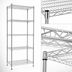 Thumbnail image #3 for Eagle Group 5-Tier Starter Wire Shelving Unit, 30 x 24 x 74 Inches, Stainless Steel Finish