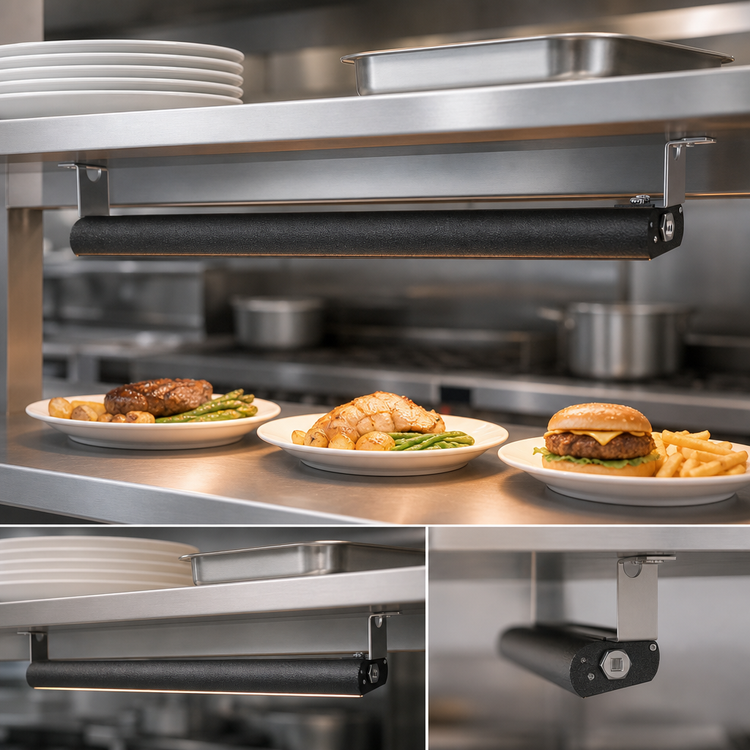Product image #3 for Vollrath 66-Inch Low Profile Unlighted Heat Strip with Remote Toggle Switch, 120V