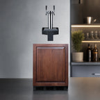 Thumbnail image #3 for Summit Commercial Summit Appliance SBC58BLIFFLTWADA Undercounter Floating-Tap Dual-Tap Beer Kegerator, Panel-Ready, ADA Height, 5.8 Cu. Ft.