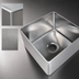 Thumbnail image #3 for John Boos Weld-In Undermount Single-Compartment Sink Bowl, 10 x 14 x 8 Inch, 14 Gauge Stainless Steel
