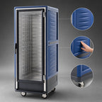 Thumbnail image #3 for Metro C5 Insulation Armour C539-HLFC-L-BU Full-Height Heated Holding Cabinet, Clear Door, Mobile, 35-Pan Capacity