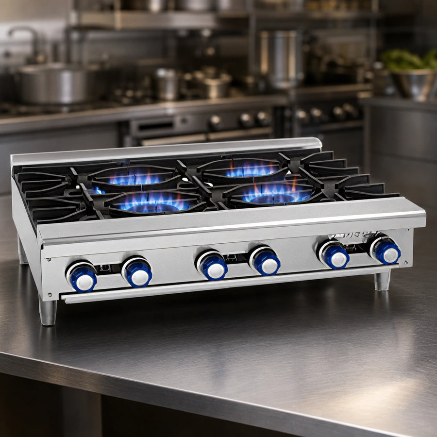 4 Open Burners