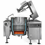 Thumbnail image #3 for Crown ELTM-100 100 Gallon Electric 2/3 Steam Jacketed Tilting Mixer Kettle