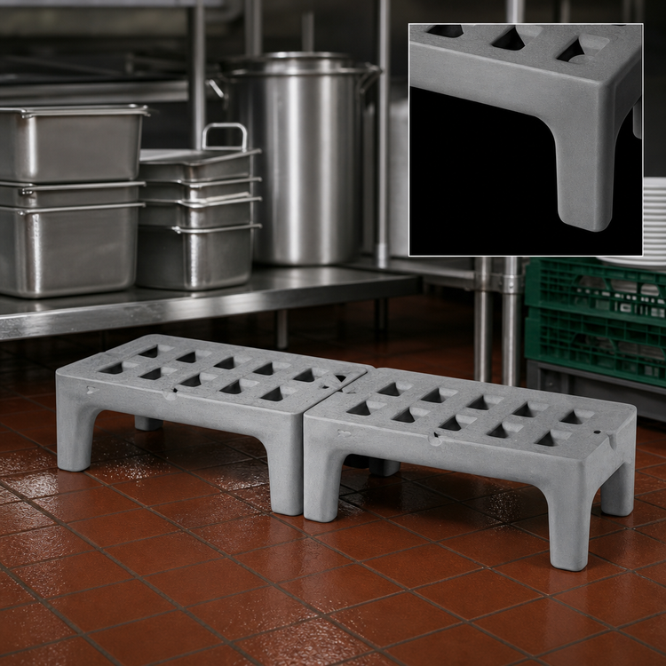 Product image #3 for Metro Bow-Tie 60 Inch Slotted Polymer Dunnage Rack