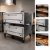 Thumbnail image #3 for Peerless CW200P Double-Stacked Gas Pizza Deck Oven with 52 x 36 Inch Hearth Stone Decks