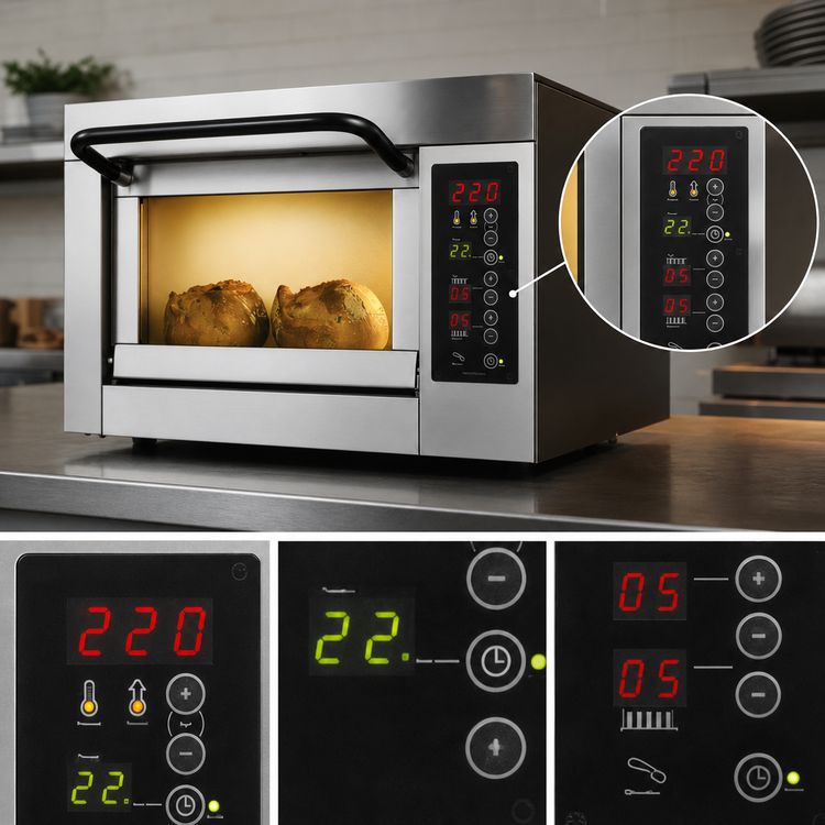 Product image #3 for PizzaMaster PM 401ED-1 Countertop Electric Stone Hearth Pizza Oven, Single Chamber