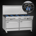 Thumbnail image #3 for Southbend Ultimate 60-Inch Gas Restaurant Range with 6 Open Burners, 24-Inch Griddle/Broiler, Standard Oven, and Convection Oven