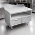 Thumbnail image #3 for La Rosa Refrigeration 60 Inch x 32 Inch Stainless Steel Dry-Drawer Utility Stand with Rear Splash and 3 Drawers