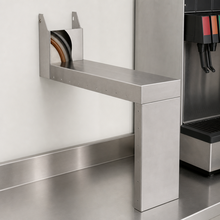 Product image #3 for Prestige Stainless Steel Tubing Chase Shelf, 6-Inch x 24-Inch
