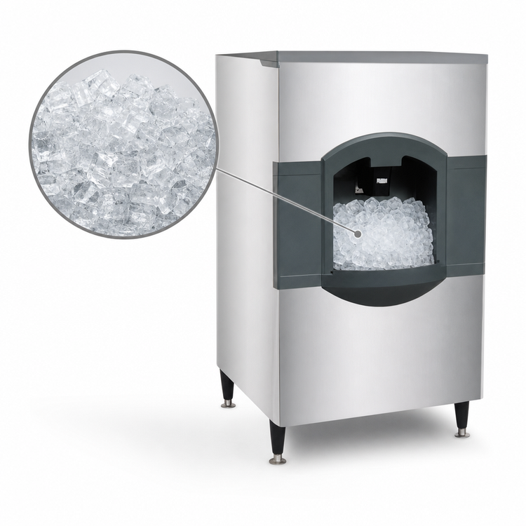 Product image #3 for iceValet 30-Inch Floor Hotel/Motel Ice Dispenser, Ice Only, Push Dispensing, 180-lb Storage, 230V/50Hz