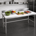 Thumbnail image #3 for Advance Tabco Poly-Vance 72 Inch x 30 Inch Poly Top Work Table with 6 Inch Backsplash