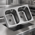 Thumbnail image #3 for Eagle Group Two-Compartment Weld-In Stainless Steel Sink with 14 x 16 x 9-1/2 Inch Bowls