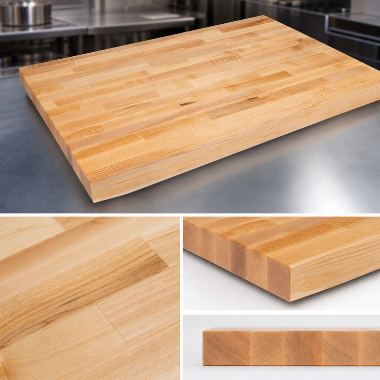 Product image #3 for John Boos 96-Inch x 24-Inch Edge Grain Maple Work Table Top