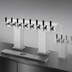 Thumbnail image #3 for Perlick Extra High 16-Faucet Glycol-Cooled Countertop Bridge Tee Draft Beer Tower