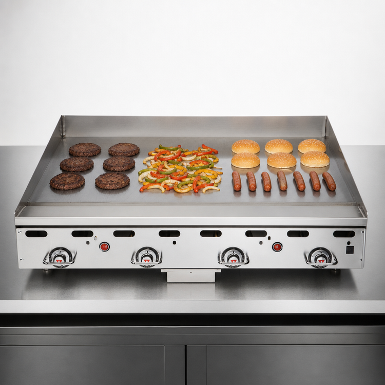 Product image #3 for Vulcan Heavy Duty Countertop Gas Griddle, 36 x 24-Inch Polished Steel Plate, Low Profile