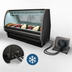 Thumbnail image #3 for Howard-McCray 40E Series 99.5-Inch Remote Curved Glass Fish/Poultry Service Case with LED Lighting