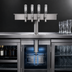 Thumbnail image #3 for Slim Underbar Mount 4-Faucet Glycol-Cooled Draft Beer Dispenser with Brushed Stainless Steel Finish